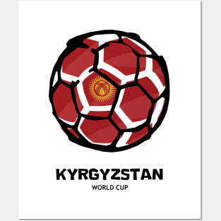 Kyrgyzstan Football Country Flag Posters and Art